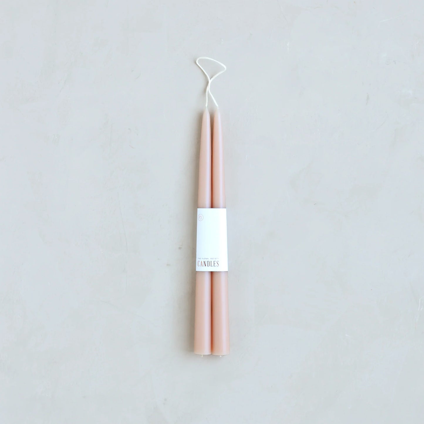 Dipped Taper Candles 12" in Petal