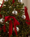 5" Silver Glass Bauble Ornament, Set of 2 - Pre Order