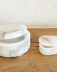 Alabaster Round Box