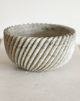 Beige Marble Spiral Bowl