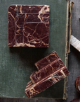 The Bordeaux Stacked Marble Bookends