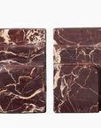 The Bordeaux Stacked Marble Bookends