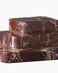 The Bordeaux Stacked Marble Bookends