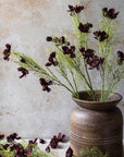 Burgundy Cosmos Faux Stems