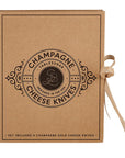 Champagne Gold Cheese Knives Set