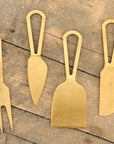 Champagne Gold Cheese Knives Set