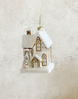Cottage Glass House Ornament