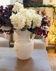 Creamy White Hydrangea Faux Stem, 21"