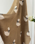 Ducklings Cotton Knit Blanket