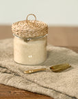 Glass Canister with Seagrass Lid