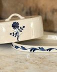 Hand-Painted Floral Butter Dish
