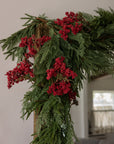 Holiday Red Berries Faux Stem
