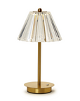 LED Cordless Table Lamp with Acrylic Shade