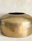 Large Textured Brass Vase