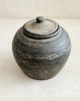 Lidded Village Jar
