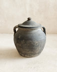 Lidded Village Jar