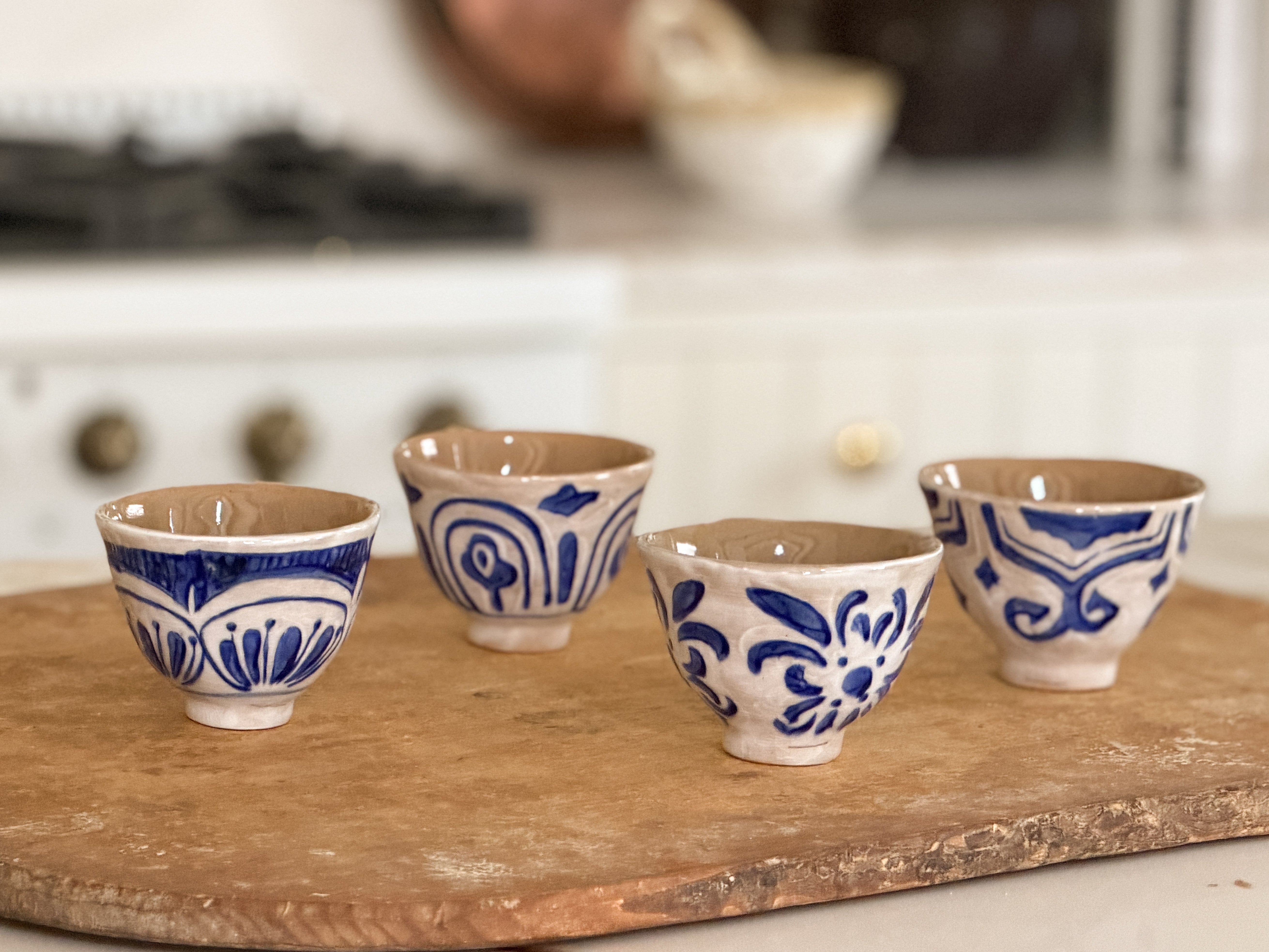 The Mallorca Hand-Painted Bowl Set of 4 – Cottage Home