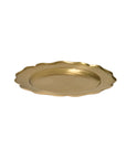 Medallion Round Brass Tray