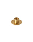 Octagon Brass Candle Holder