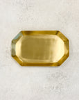 Octagon Rectangle Brass Trays