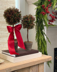 Faux Red Pepper Berry Topiary, 2 Sizes