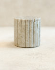 Reeded Marble Canisters
