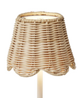 Scalloped Rattan Mini Lamp Shade