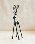 Sculpted Gunmetal Reindeer, 17.5" H