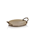 Vintage Brass Round Tray