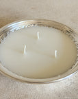 Vintage Silver Plate Candles