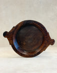 Vintage Wooden Dough Bowl Tray