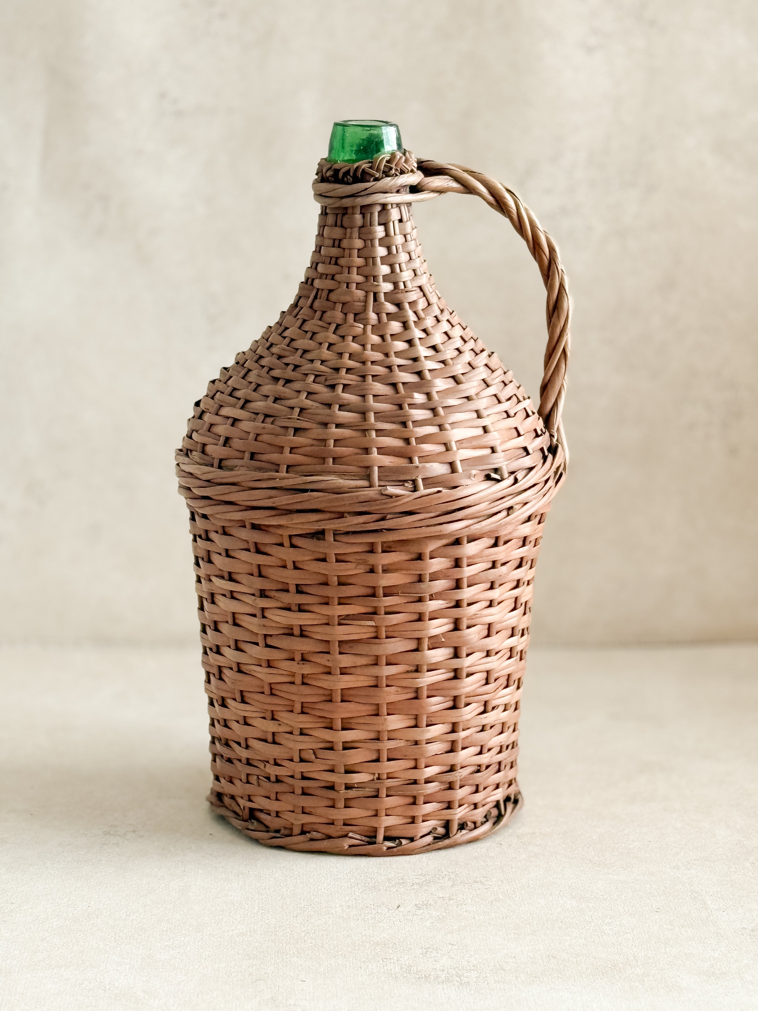 花瓶・フラワースタンド vintage demijohn bottle Wicker Demijohn No.2 – Cottage Home