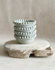 Beaded Ceramic Bowl in Grey