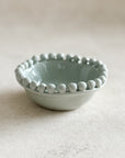Beaded Ceramic Bowl in Grey