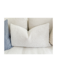 Cream Boucle Pillow & Insert, 14x24