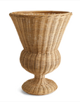 Wicker Footed Urn