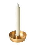 Round Brass Candle Holder