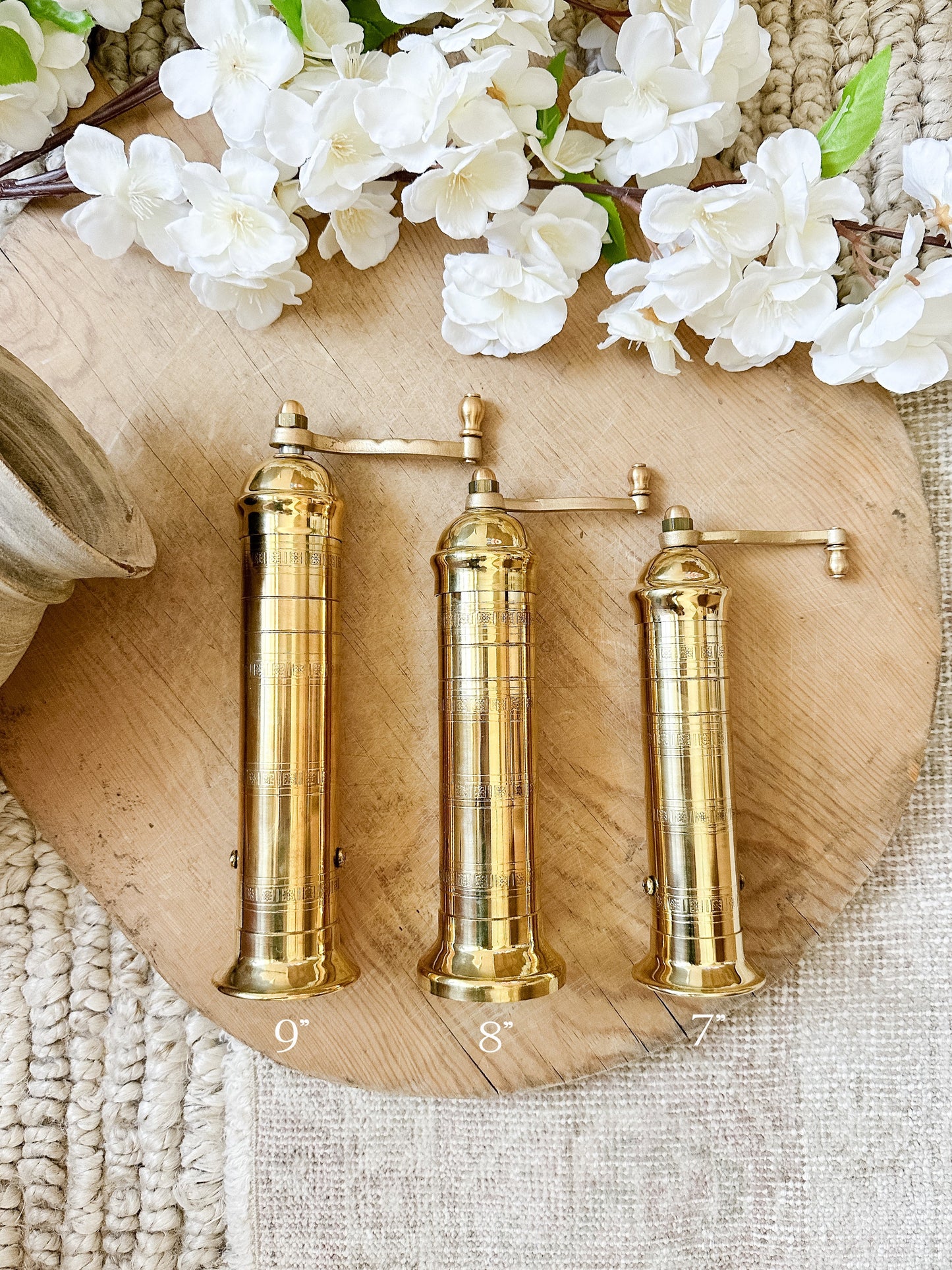 9" Brass SALT Mill by Atlas