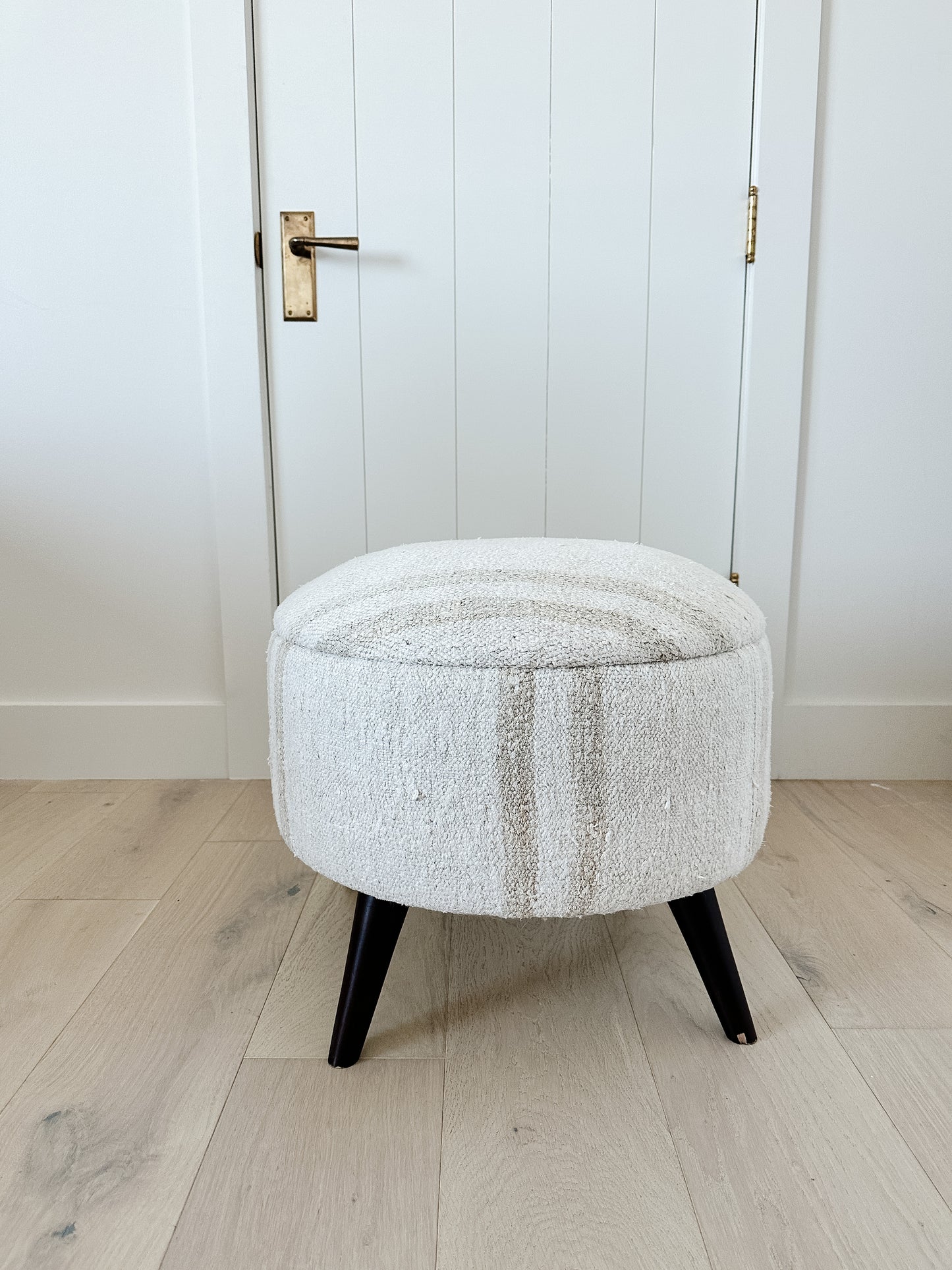 One of a Kind Pouf with Legs