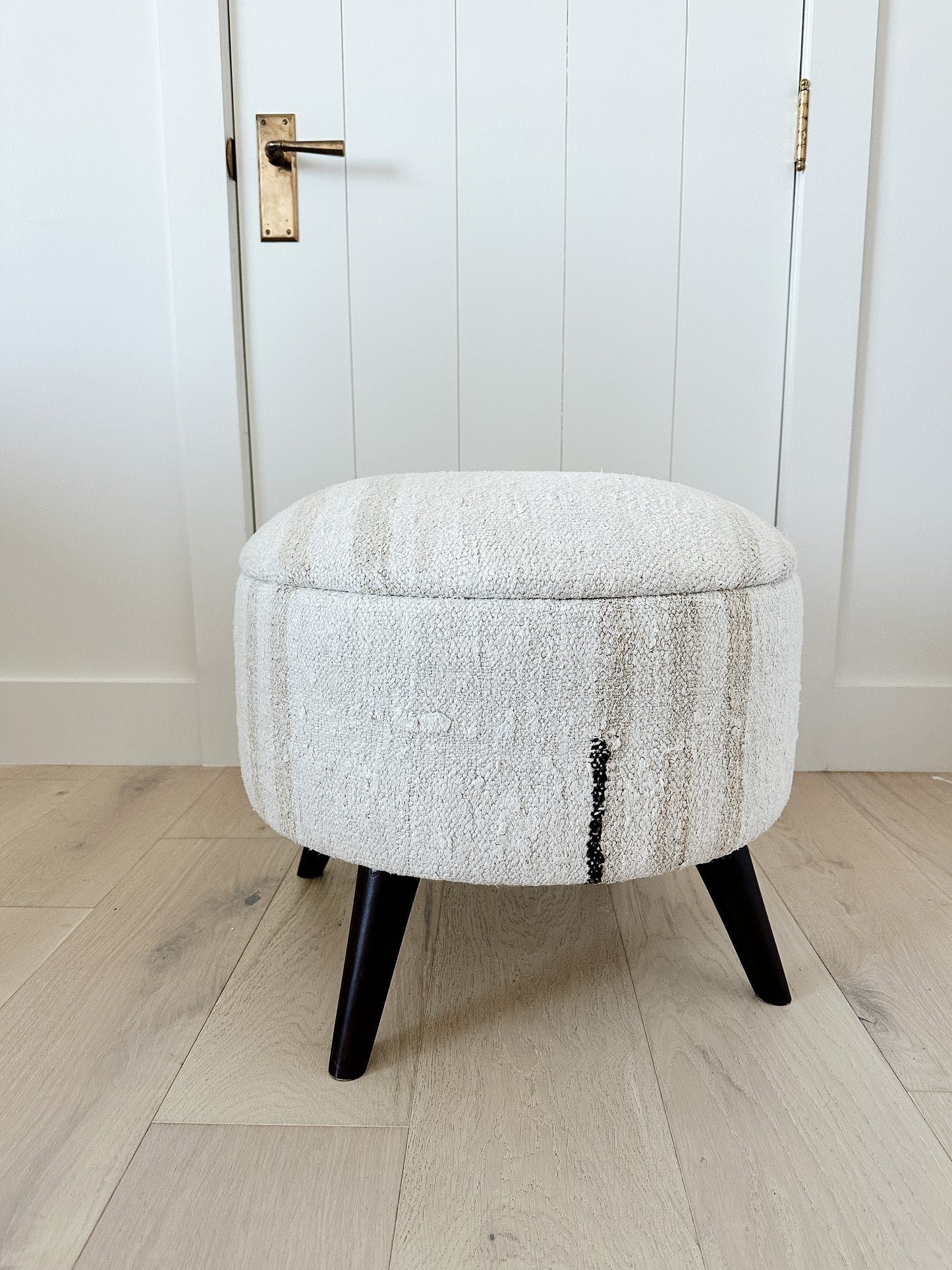 One of a Kind Pouf with Legs