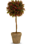 Faux Red Pepper Berry Topiary, 2 Sizes