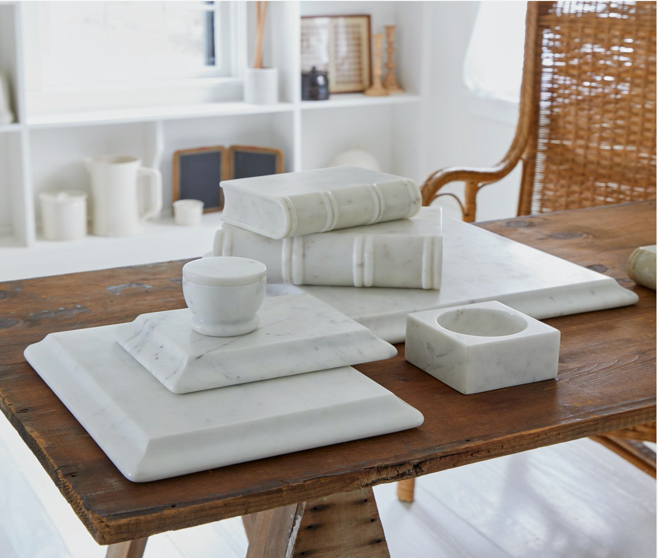 Marble Ogee Board, White
