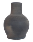 Black Terracotta Distressed Vase