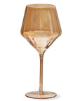 Amber Gold Wine Glass