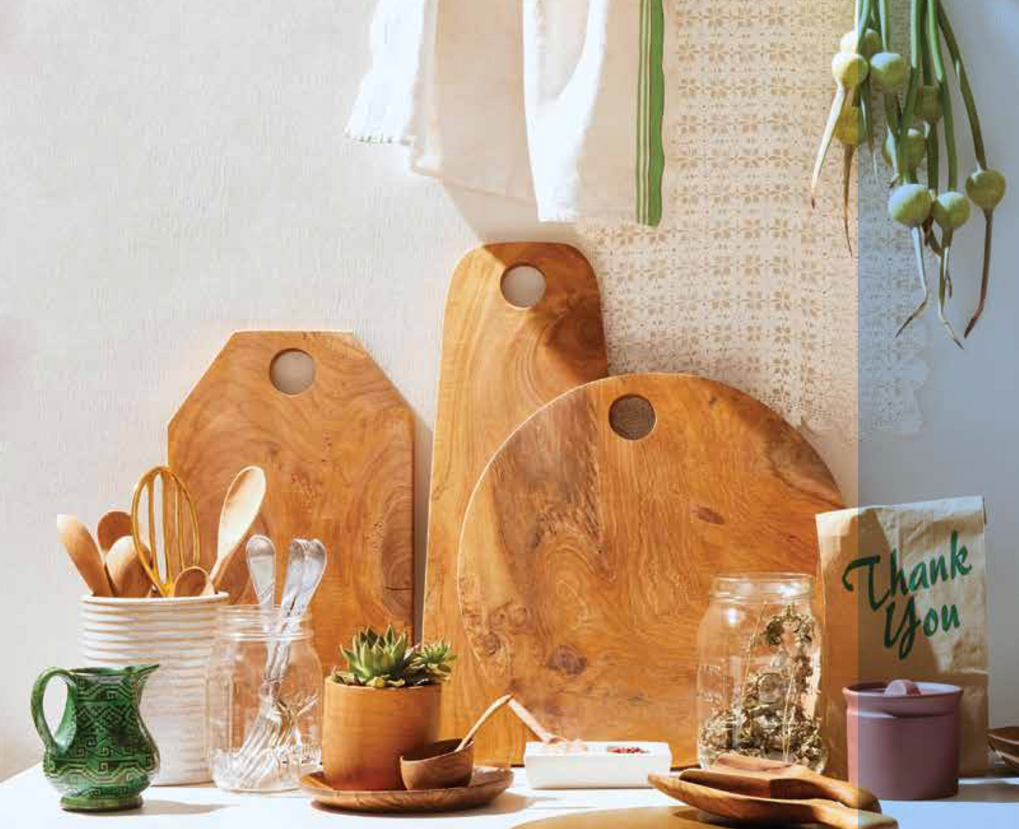 Teak Root Bevelled Edge Cutting Board