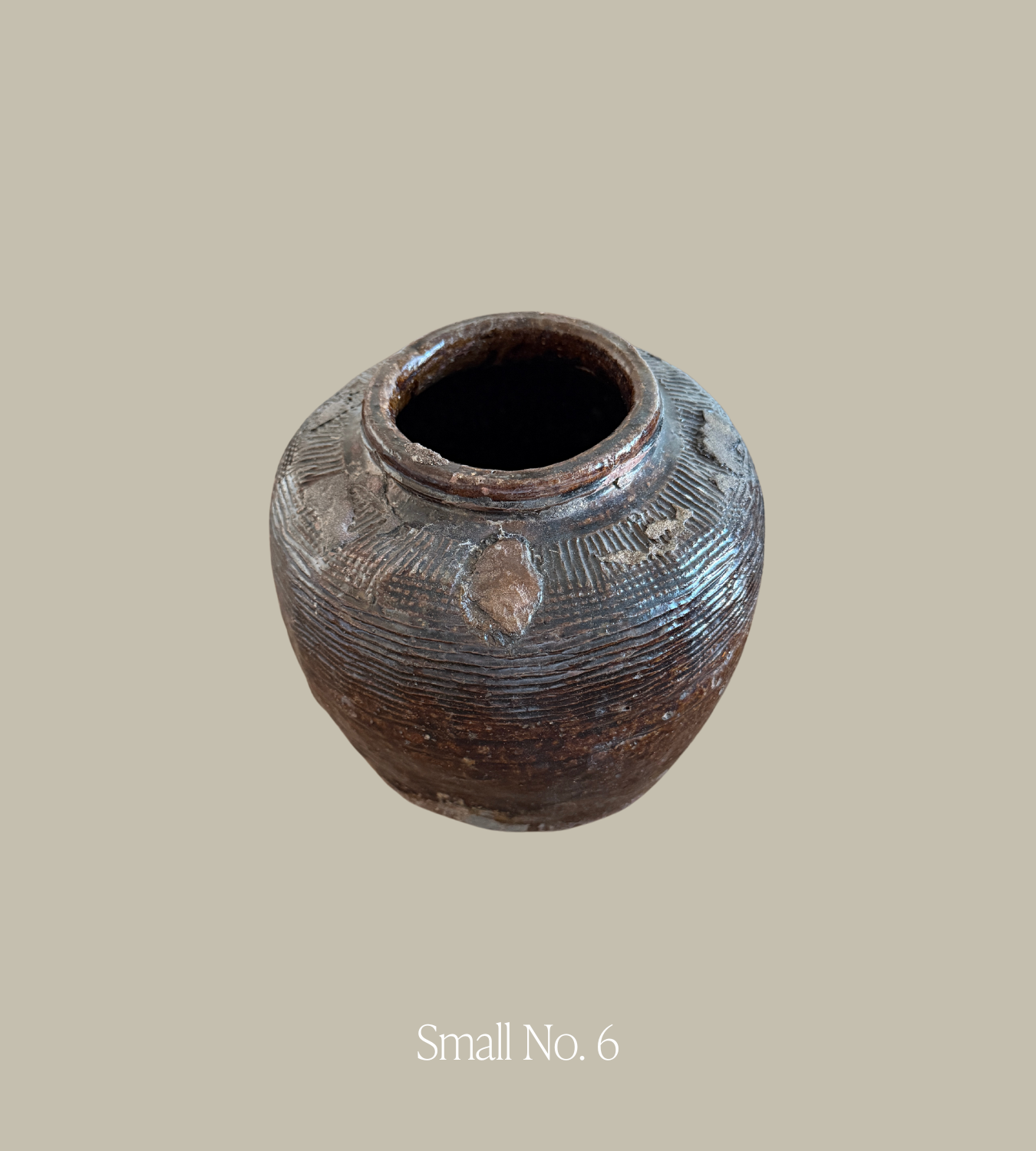 Vintage Mijiu Rice Wine Jar, Small