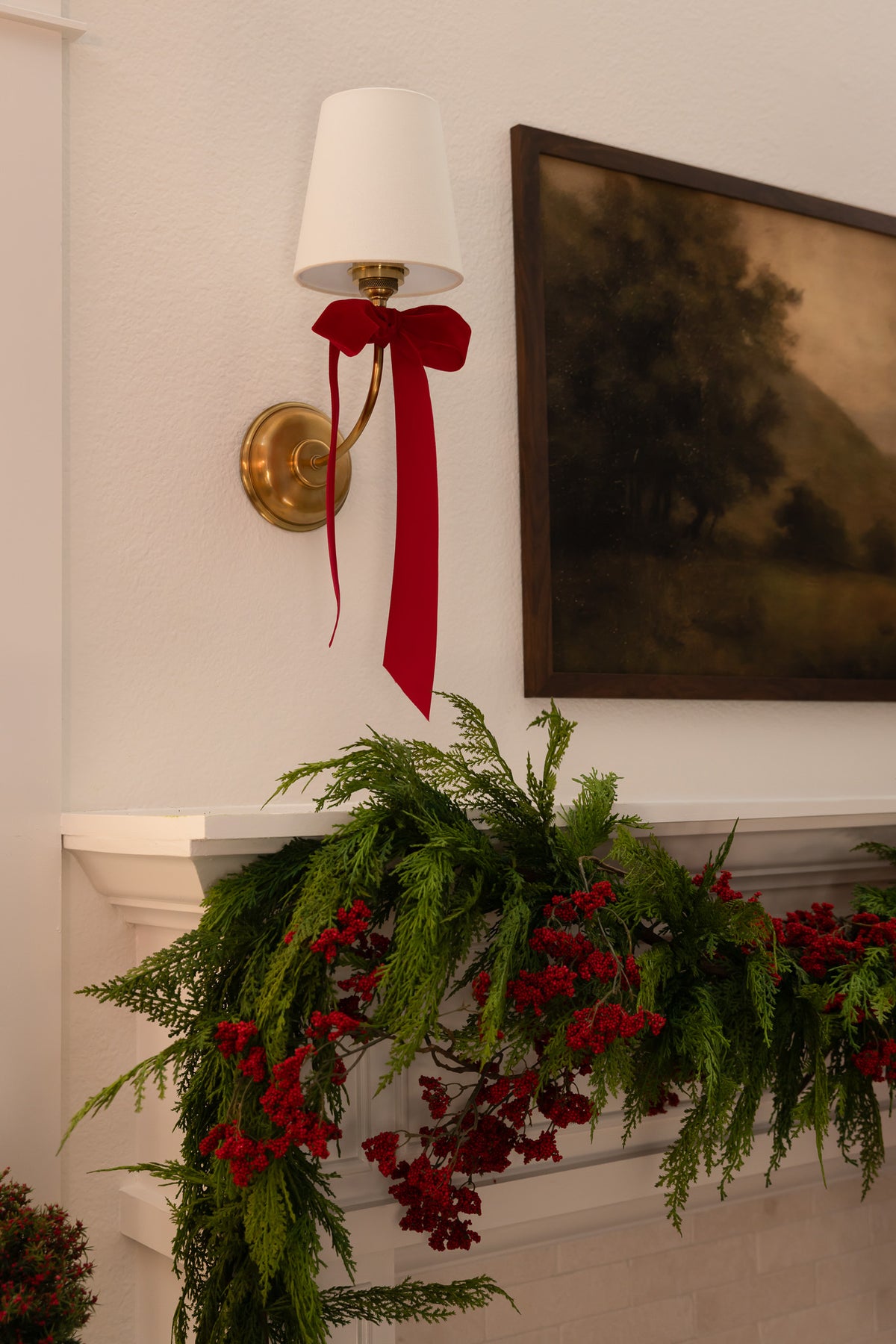 Faux Chrismas Cedar Garland, 6ft