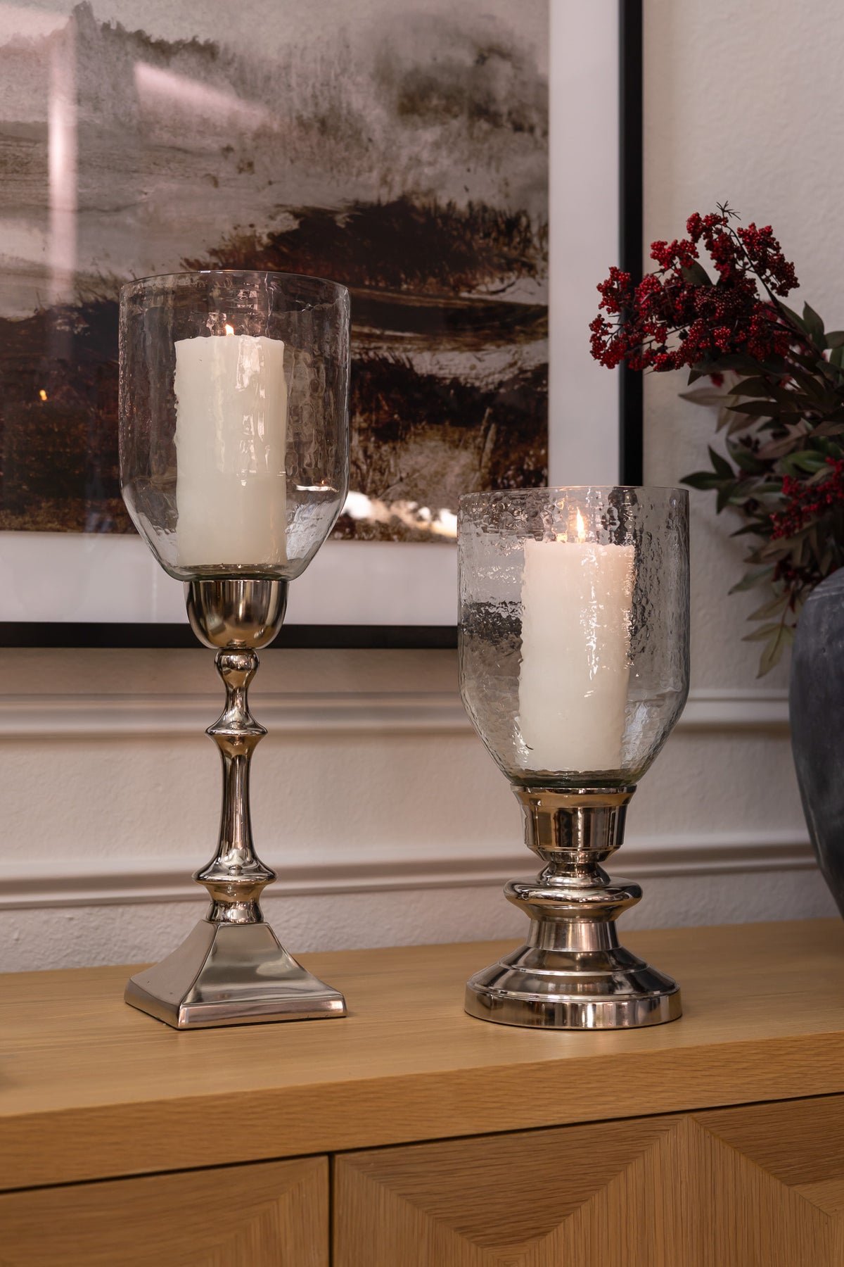 Silver Glass Hurricanes