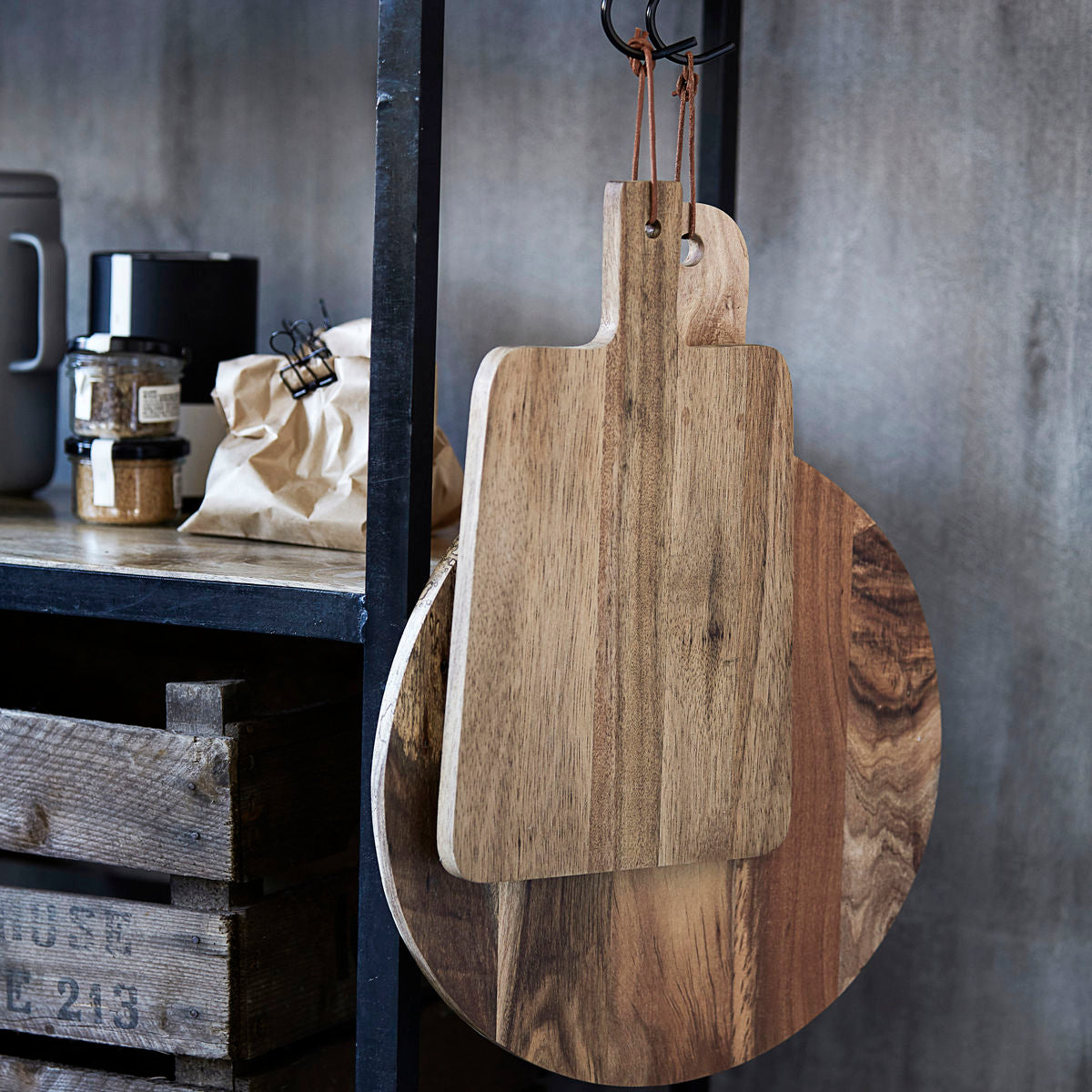 Cottage & Key Cutting Board