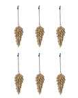 Gold Cone Ornament, Small (Set of 6)